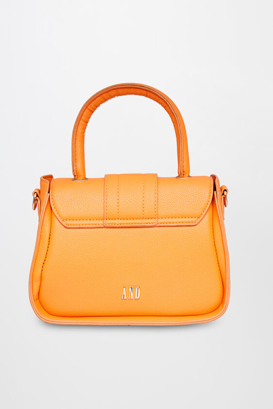 Orange Regular Textured Sling Bag, , image 4
